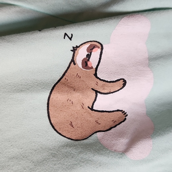 Weekend Edition Sloth Pajama Set – Women’s XS - Picture 4 of 12